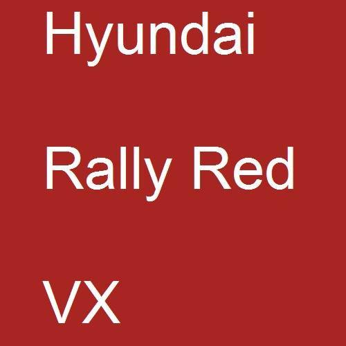 Hyundai, Rally Red, VX.